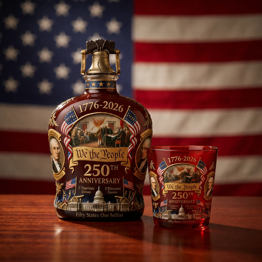 250th Anniversary Whiskey Decanter & Glass Set