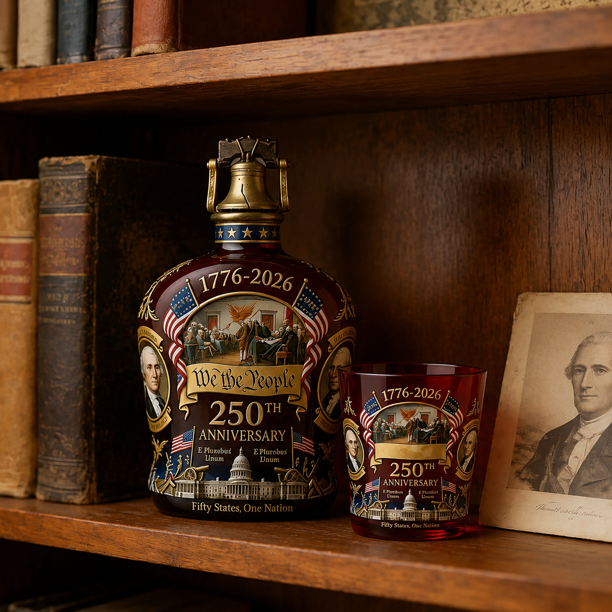250th Anniversary Whiskey Decanter & Glass Set