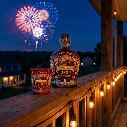 250th Anniversary Whiskey Decanter & Glass Set