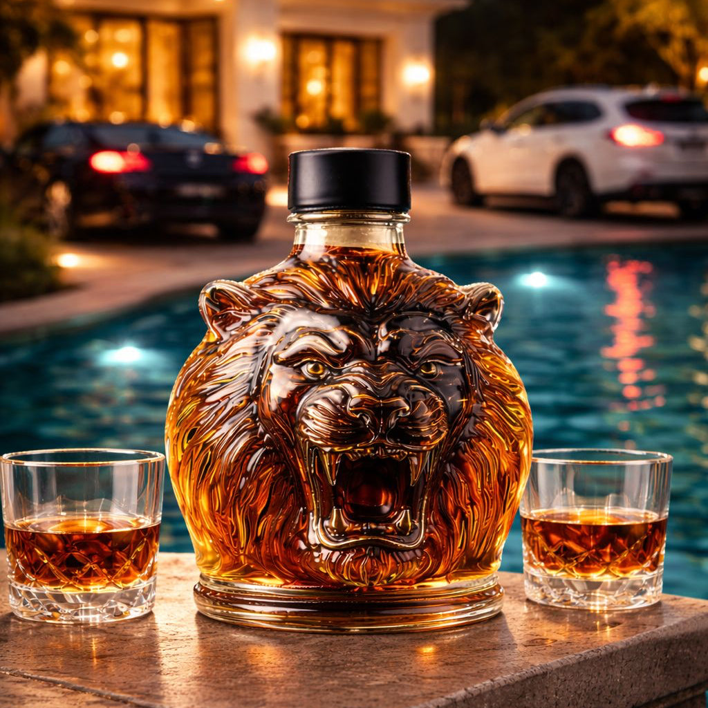 Whiskey Decanter - Lion Edition