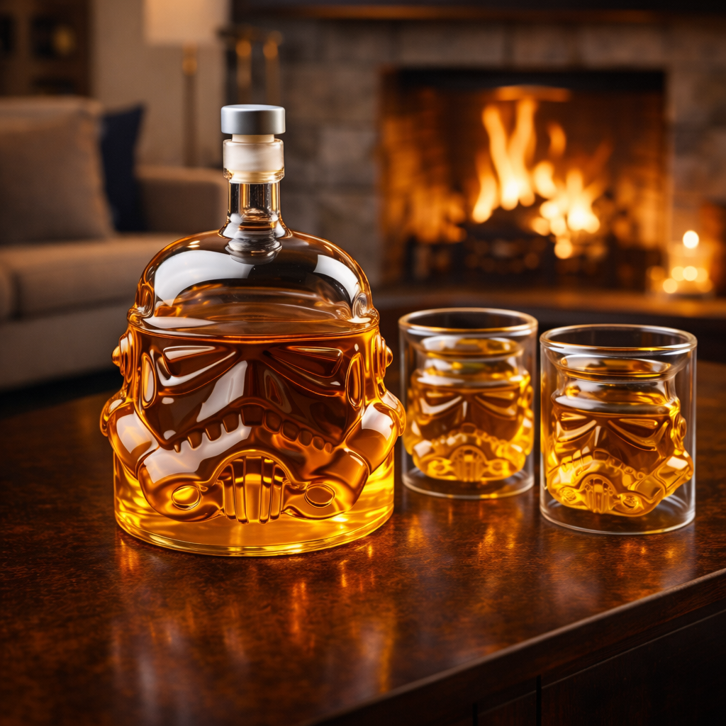 Whisky Decanter - Bottle and Glass Set Edition