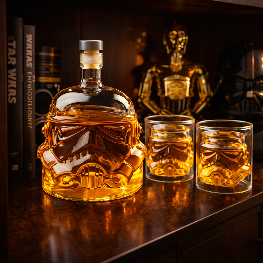 Whisky Decanter - Bottle and Glass Set Edition