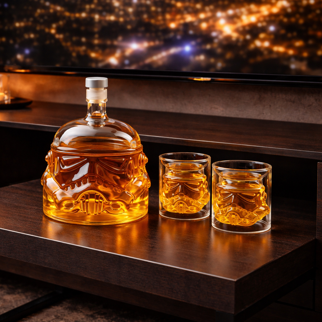 Whisky Decanter - Bottle and Glass Set Edition
