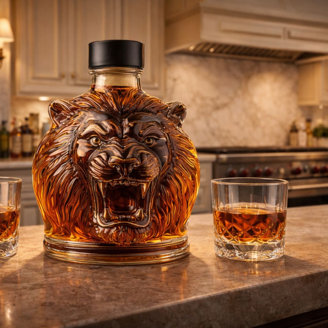 Whiskey Decanter - Lion Edition